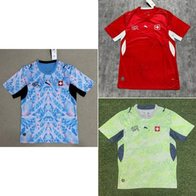 2627 New Switzerland Home & Away Jerseys Embroidered Football Kits-6077  