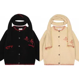Vivienne Westwood's new hand-crocheted scarf cardigan-6400  