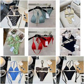 Celine Chain Print Two-Piece Swimsuit-6470  